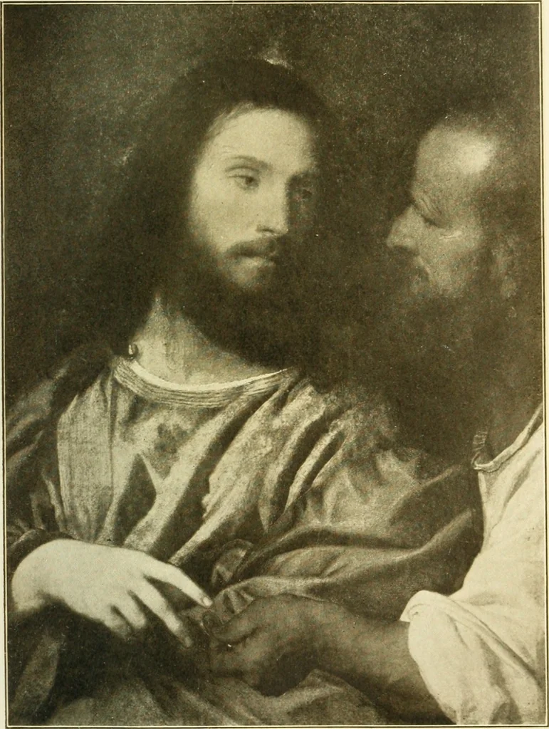 An illustration from The art of the Dresden gallery; notes and observations upon the old and modern masters and paintings in the royal collection, 1907, leaf 68