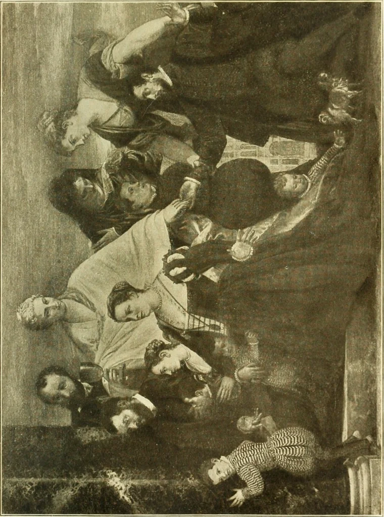 An illustration from The art of the Dresden gallery; notes and observations upon the old and modern masters and paintings in the royal collection, 1907, leaf 96
