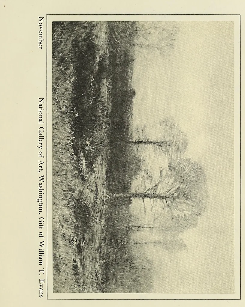 An illustration from The art of Dwight W. Tryon : an appreciation, 1909, leaf 77