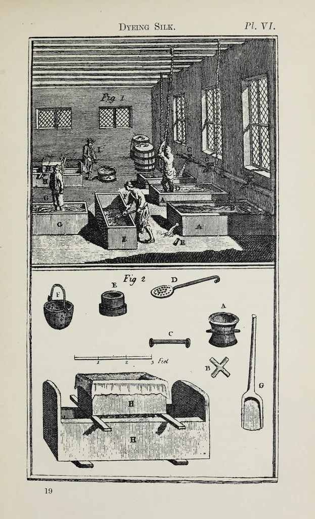 An illustration from The art of dyeing wool, silk, and cotton, 1901, leaf 313