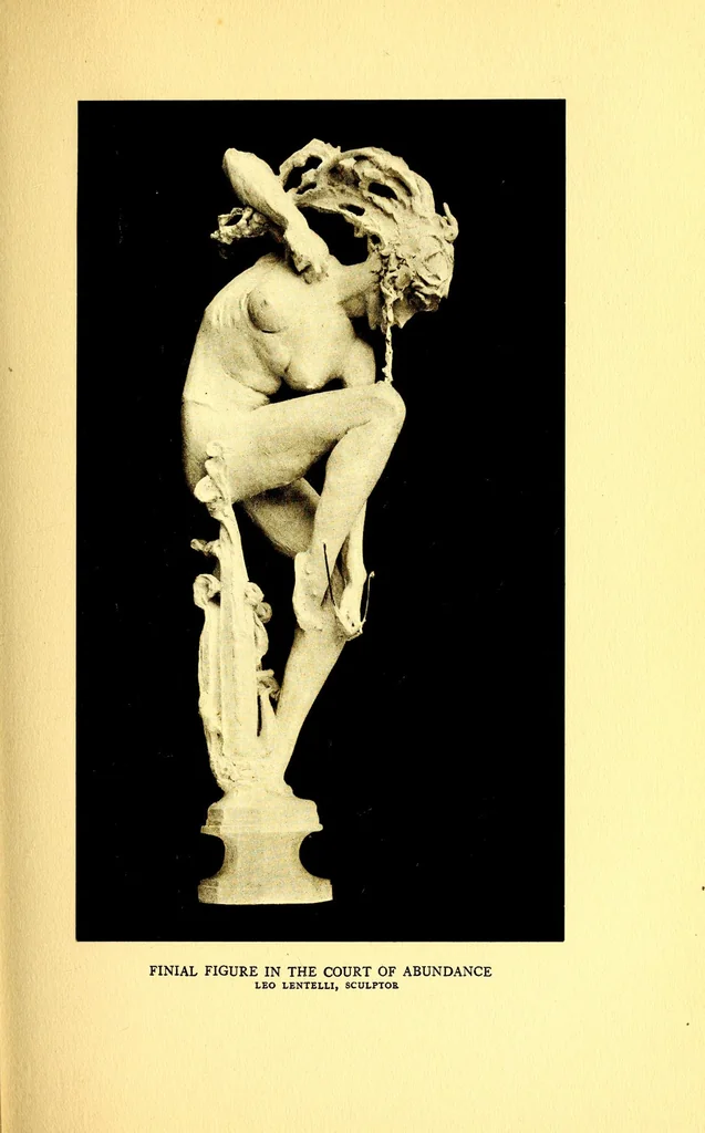 An illustration from The art of the exposition : personal impressions of the architecture, sculpture, mural decorations, color scheme & other aesthetic aspects of the Panama-Pacific International Exposition, 1915, leaf 121