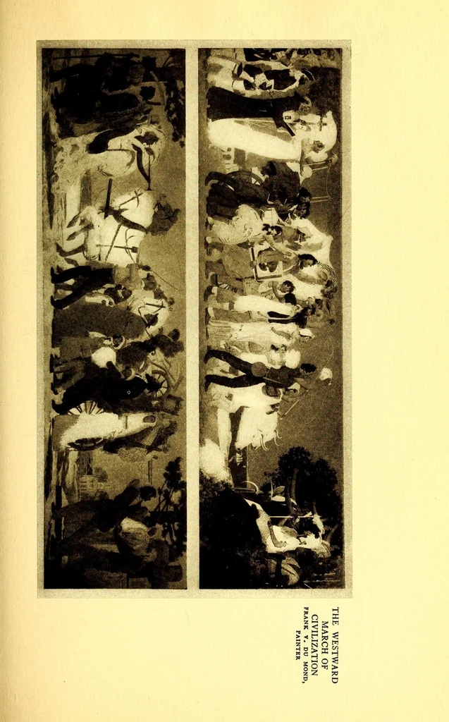An illustration from The art of the exposition : personal impressions of the architecture, sculpture, mural decorations, color scheme & other aesthetic aspects of the Panama-Pacific International Exposition, 1915, leaf 137