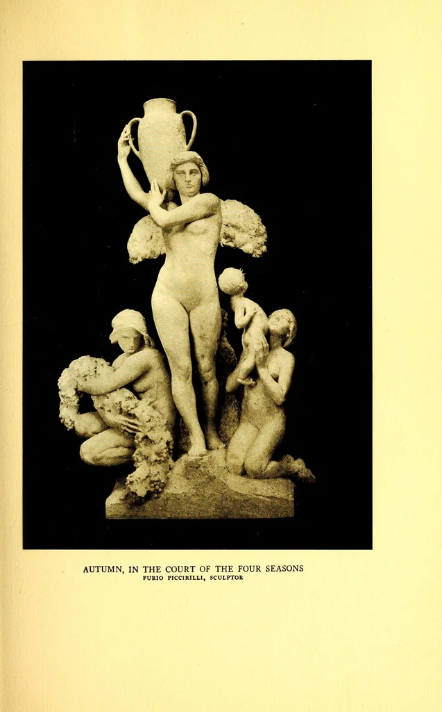 An illustration from The art of the exposition : personal impressions of the architecture, sculpture, mural decorations, color scheme & other aesthetic aspects of the Panama-Pacific International Exposition, 1915, leaf 89