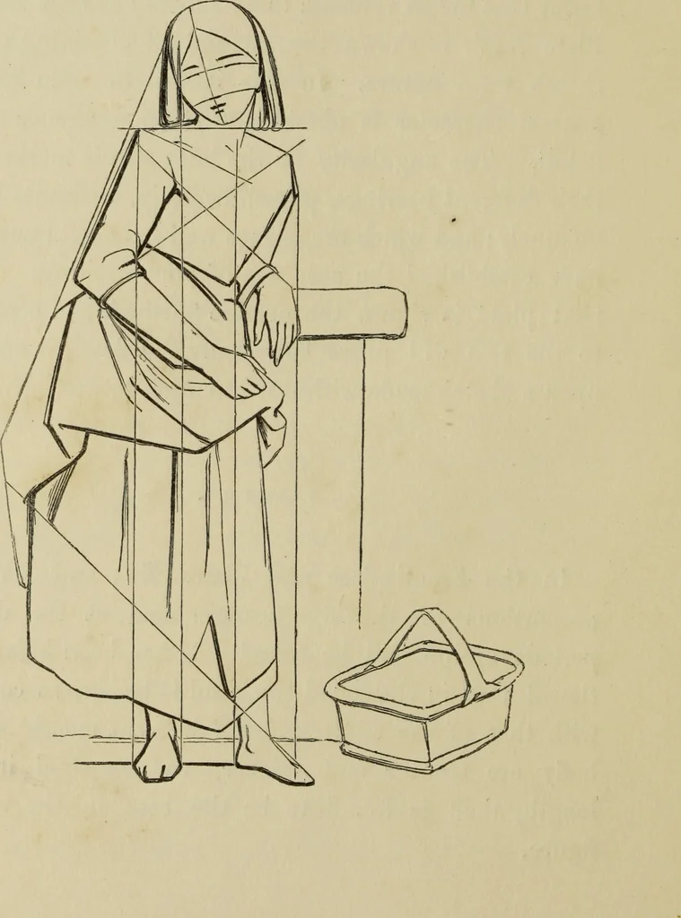 An illustration from The art of figure drawing : containing practical instructions for a course of study in this branch of art, 1852, leaf 49