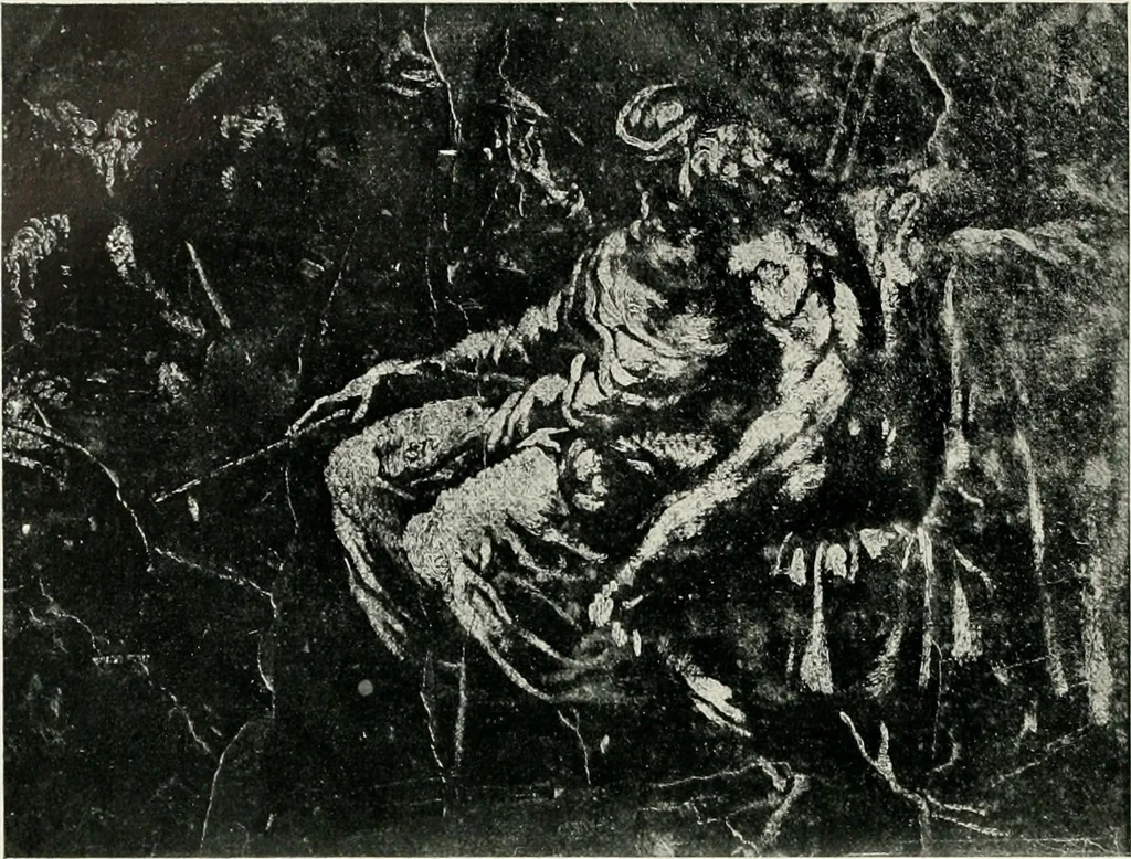 An illustration from The art of the great masters, as exemplified by drawings in the collection of Émile Wauters, membre de l'Académie royale de Belgique, 1913, leaf 123
