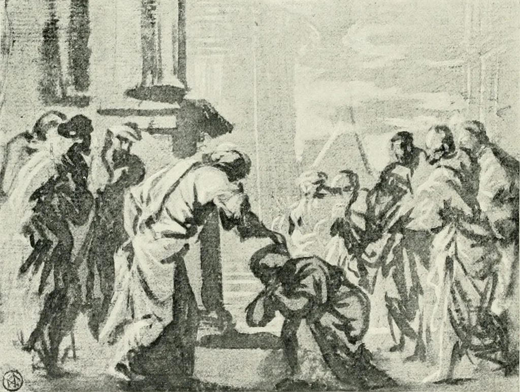 An illustration from The art of the great masters, as exemplified by drawings in the collection of Émile Wauters, membre de l'Académie royale de Belgique, 1913, leaf 123