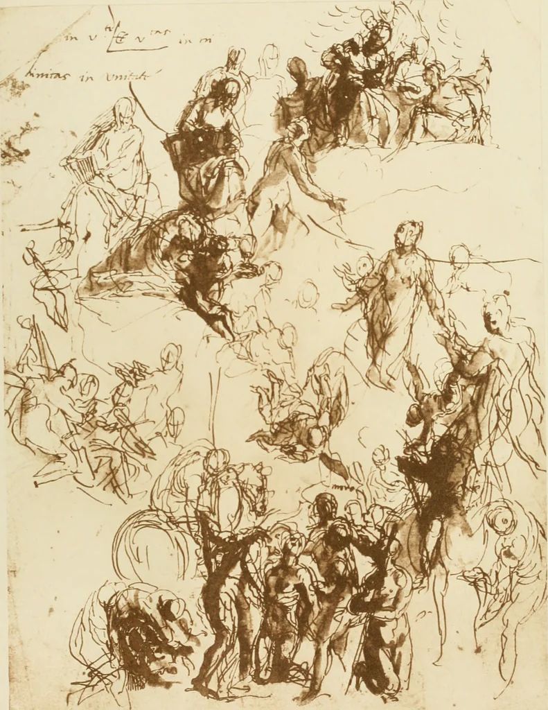 An illustration from The art of the great masters, as exemplified by drawings in the collection of Émile Wauters, membre de l'Académie royale de Belgique, 1913, leaf 126