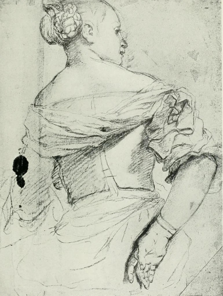 An illustration from The art of the great masters, as exemplified by drawings in the collection of Émile Wauters, membre de l'Académie royale de Belgique, 1913, leaf 134