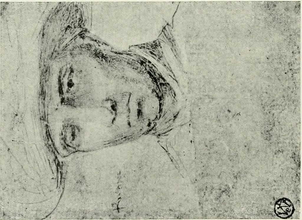 An illustration from The art of the great masters, as exemplified by drawings in the collection of Émile Wauters, membre de l'Académie royale de Belgique, 1913, leaf 139