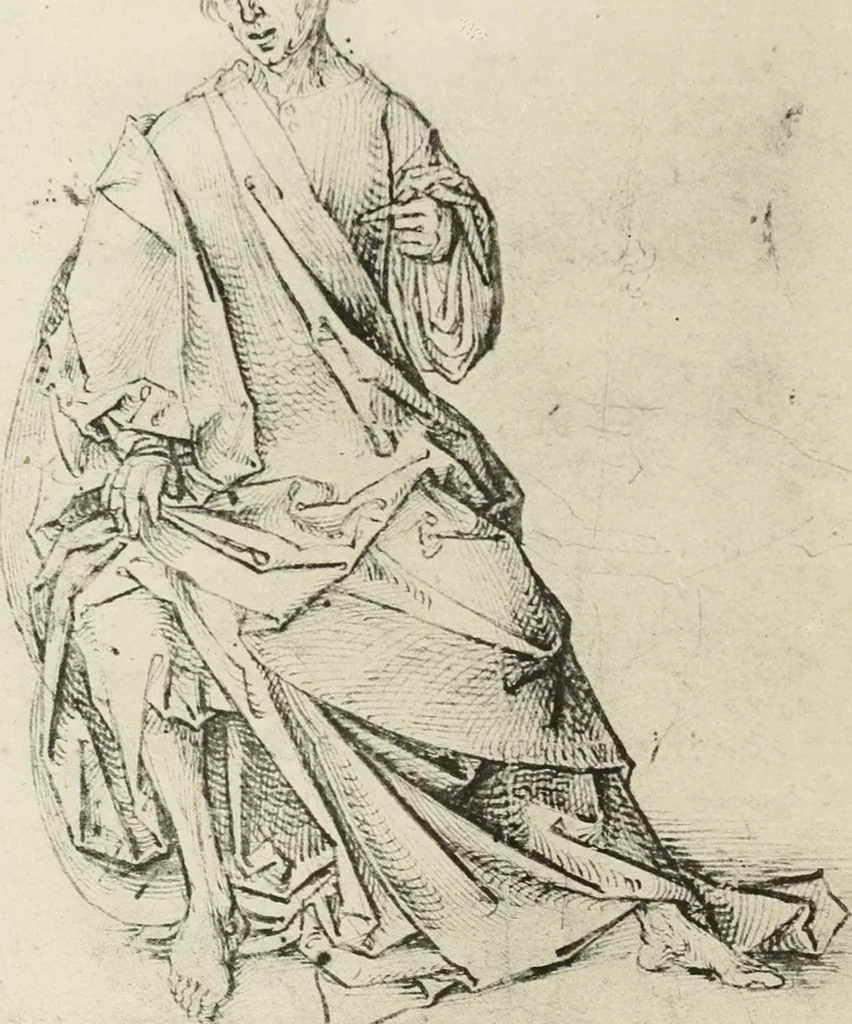 An illustration from The art of the great masters, as exemplified by drawings in the collection of Émile Wauters, membre de l'Académie royale de Belgique, 1913, leaf 153
