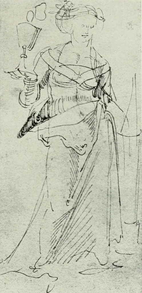 An illustration from The art of the great masters, as exemplified by drawings in the collection of Émile Wauters, membre de l'Académie royale de Belgique, 1913, leaf 158