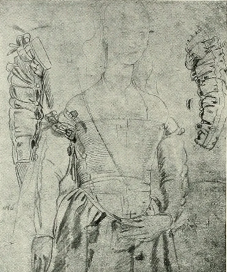 An illustration from The art of the great masters, as exemplified by drawings in the collection of Émile Wauters, membre de l'Académie royale de Belgique, 1913, leaf 183