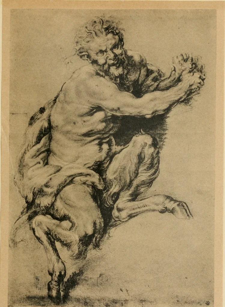 An illustration from The art of the great masters, as exemplified by drawings in the collection of Émile Wauters, membre de l'Académie royale de Belgique, 1913, leaf 218