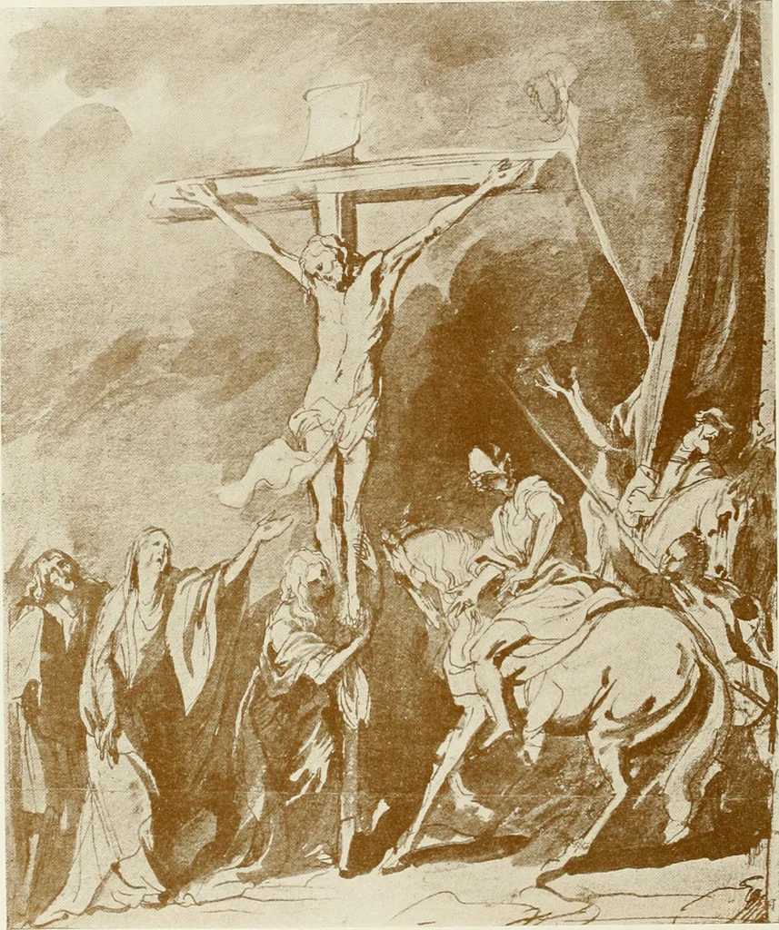 An illustration from The art of the great masters, as exemplified by drawings in the collection of Émile Wauters, membre de l'Académie royale de Belgique, 1913, leaf 227
