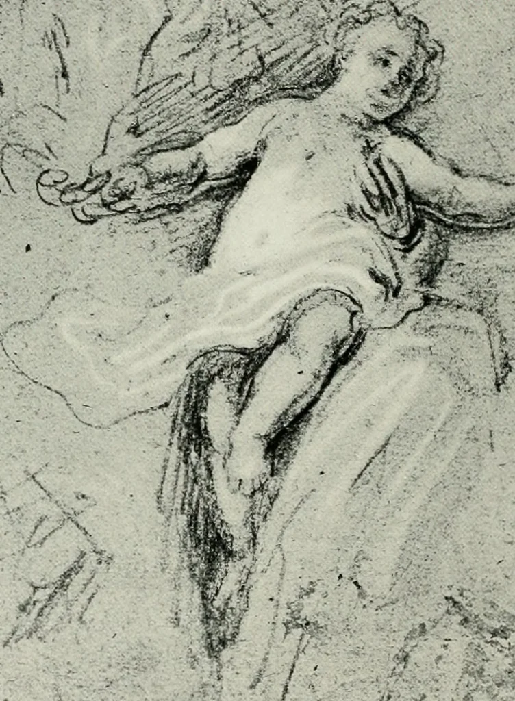 An illustration from The art of the great masters, as exemplified by drawings in the collection of Émile Wauters, membre de l'Académie royale de Belgique, 1913, leaf 229