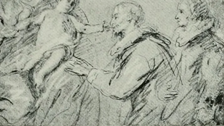 An illustration from The art of the great masters, as exemplified by drawings in the collection of Émile Wauters, membre de l'Académie royale de Belgique, 1913, leaf 230