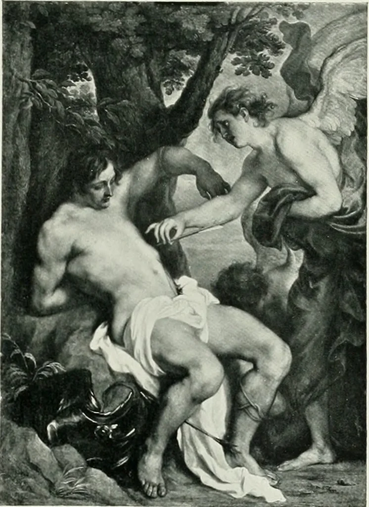 An illustration from The art of the great masters, as exemplified by drawings in the collection of Émile Wauters, membre de l'Académie royale de Belgique, 1913, leaf 232
