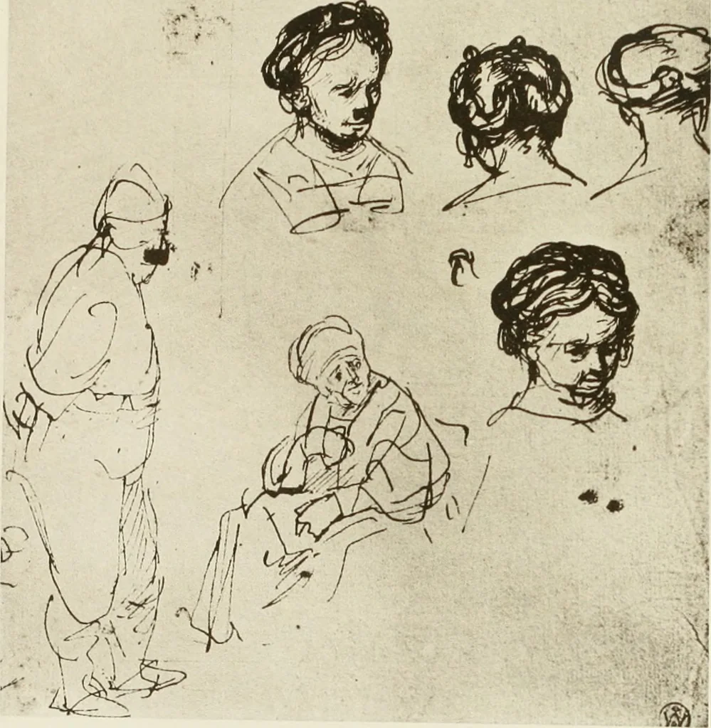 An illustration from The art of the great masters, as exemplified by drawings in the collection of Émile Wauters, membre de l'Académie royale de Belgique, 1913, leaf 238