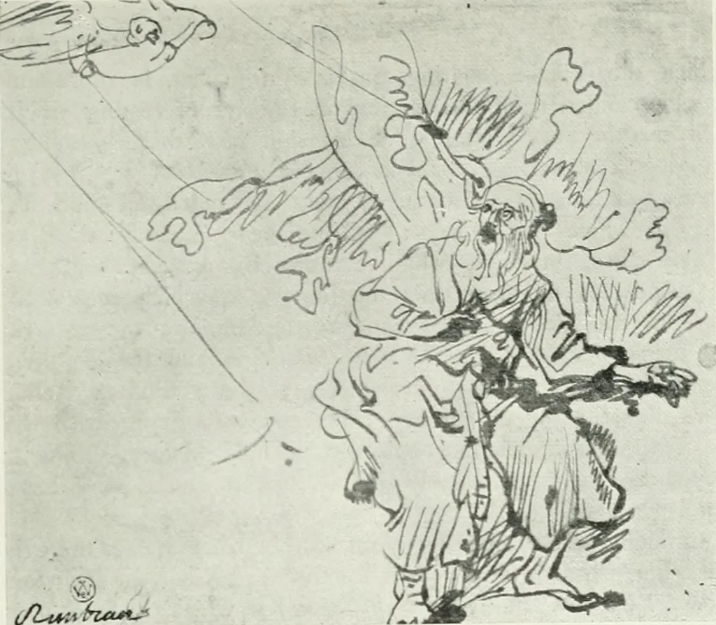 An illustration from The art of the great masters, as exemplified by drawings in the collection of Émile Wauters, membre de l'Académie royale de Belgique, 1913, leaf 252