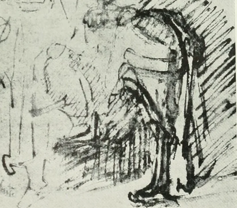 An illustration from The art of the great masters, as exemplified by drawings in the collection of Émile Wauters, membre de l'Académie royale de Belgique, 1913, leaf 252