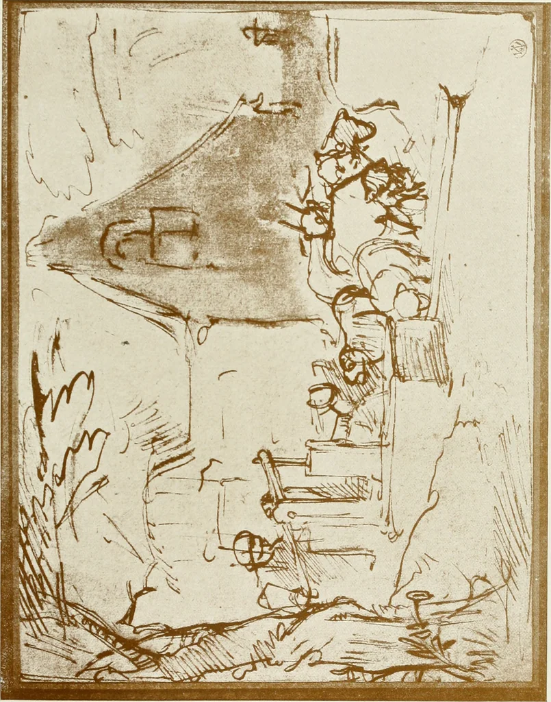 An illustration from The art of the great masters, as exemplified by drawings in the collection of Émile Wauters, membre de l'Académie royale de Belgique, 1913, leaf 254