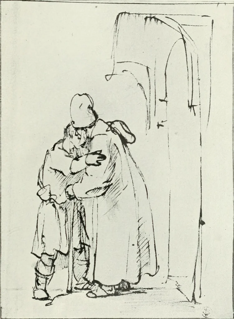 An illustration from The art of the great masters, as exemplified by drawings in the collection of Émile Wauters, membre de l'Académie royale de Belgique, 1913, leaf 258