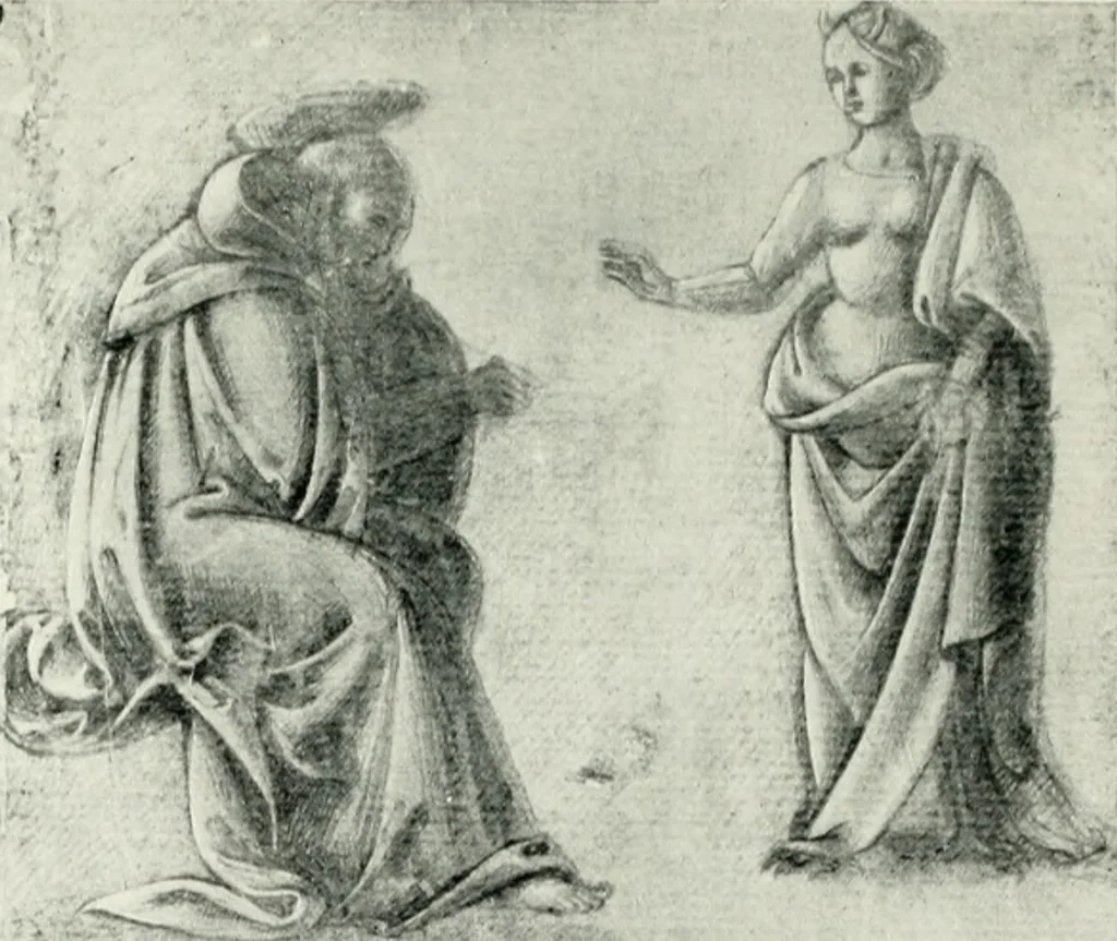 An illustration from The art of the great masters, as exemplified by drawings in the collection of Émile Wauters, membre de l'Académie royale de Belgique, 1913, leaf 26