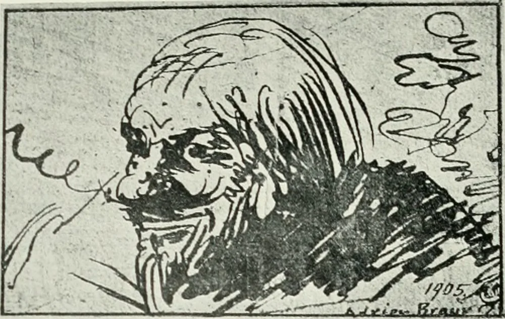 An illustration from The art of the great masters, as exemplified by drawings in the collection of Émile Wauters, membre de l'Académie royale de Belgique, 1913, leaf 264