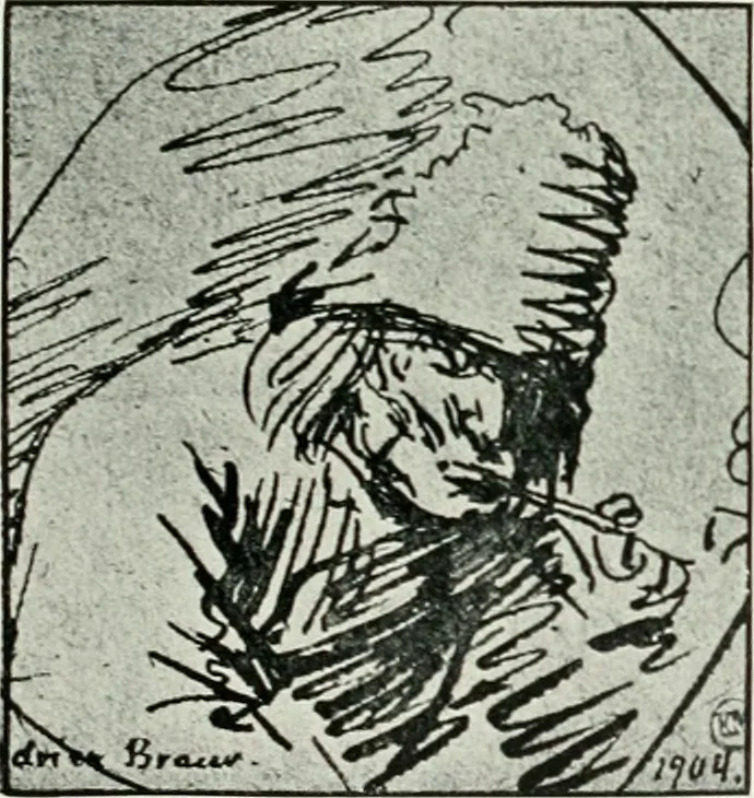 An illustration from The art of the great masters, as exemplified by drawings in the collection of Émile Wauters, membre de l'Académie royale de Belgique, 1913, leaf 264