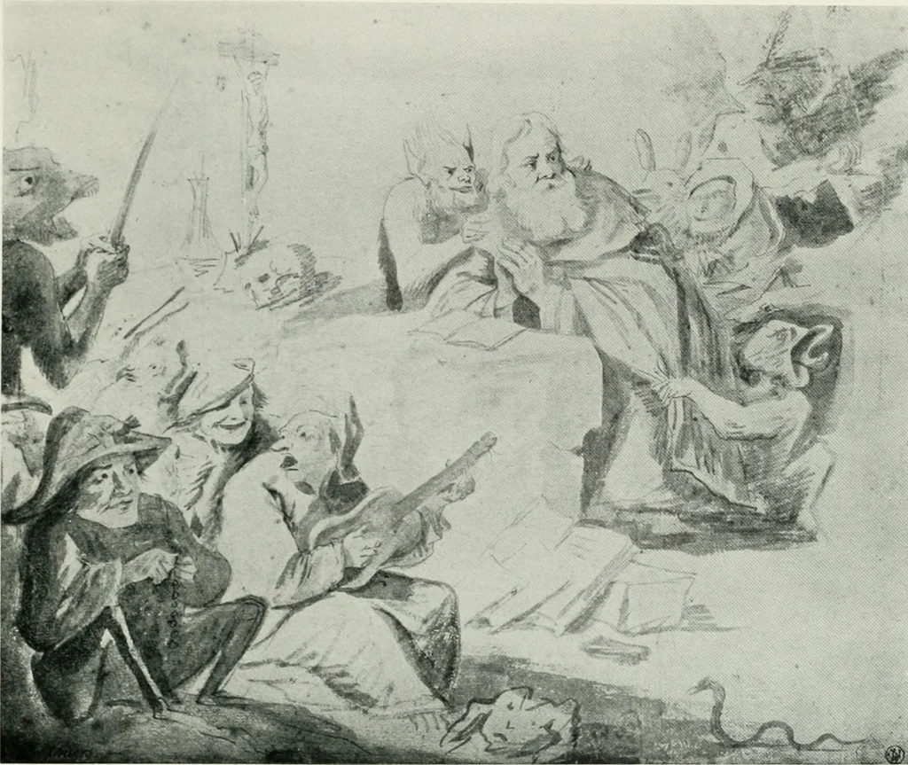 An illustration from The art of the great masters, as exemplified by drawings in the collection of Émile Wauters, membre de l'Académie royale de Belgique, 1913, leaf 266