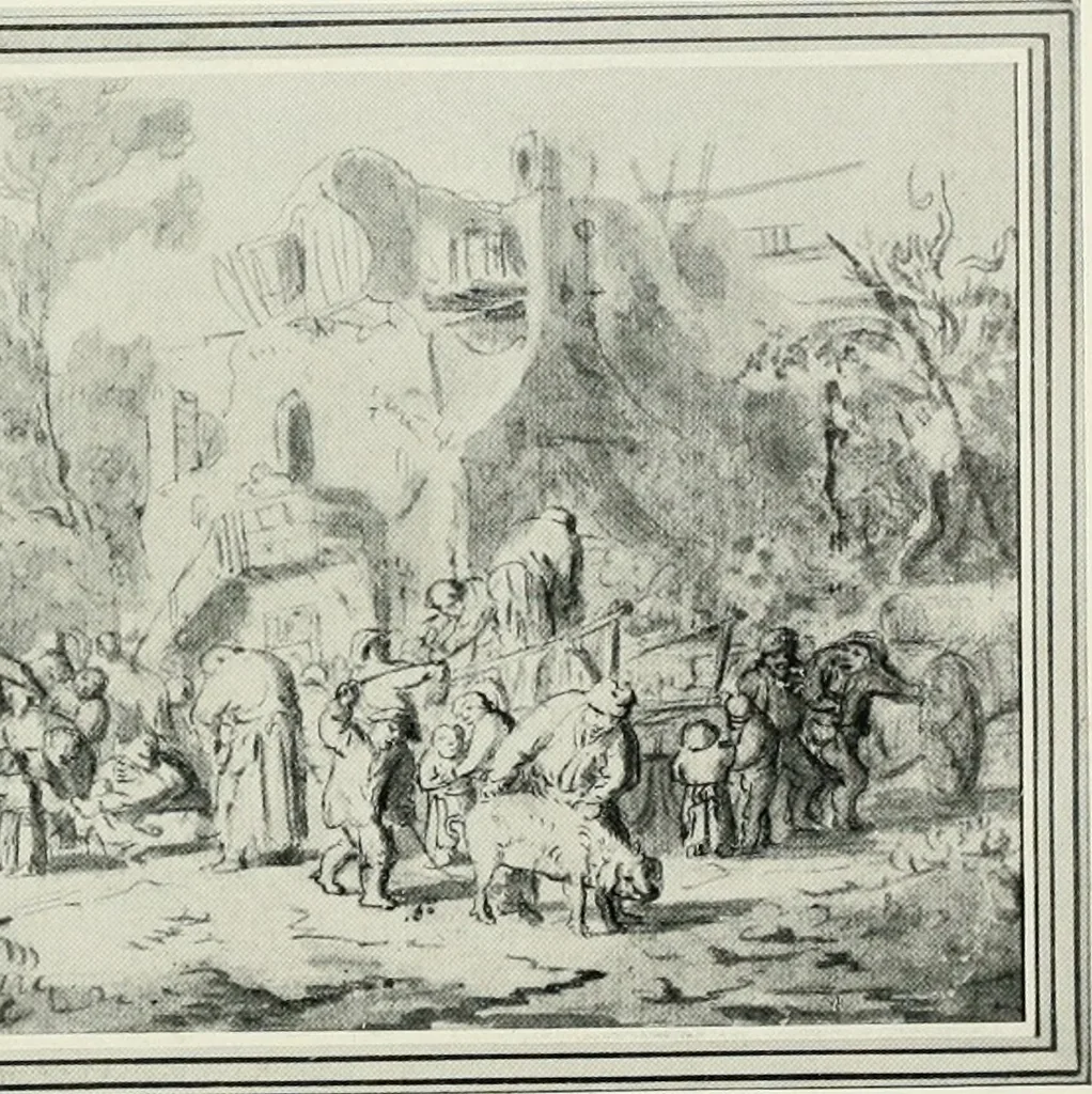 An illustration from The art of the great masters, as exemplified by drawings in the collection of Émile Wauters, membre de l'Académie royale de Belgique, 1913, leaf 267