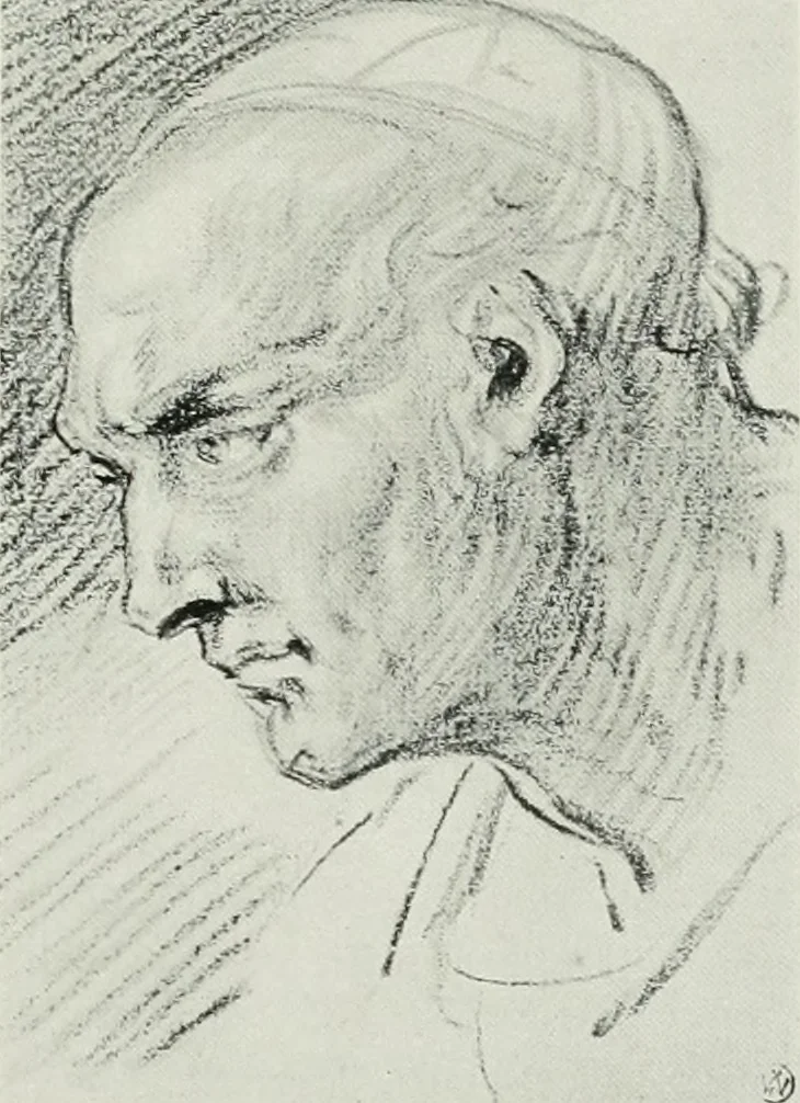 An illustration from The art of the great masters, as exemplified by drawings in the collection of Émile Wauters, membre de l'Académie royale de Belgique, 1913, leaf 282