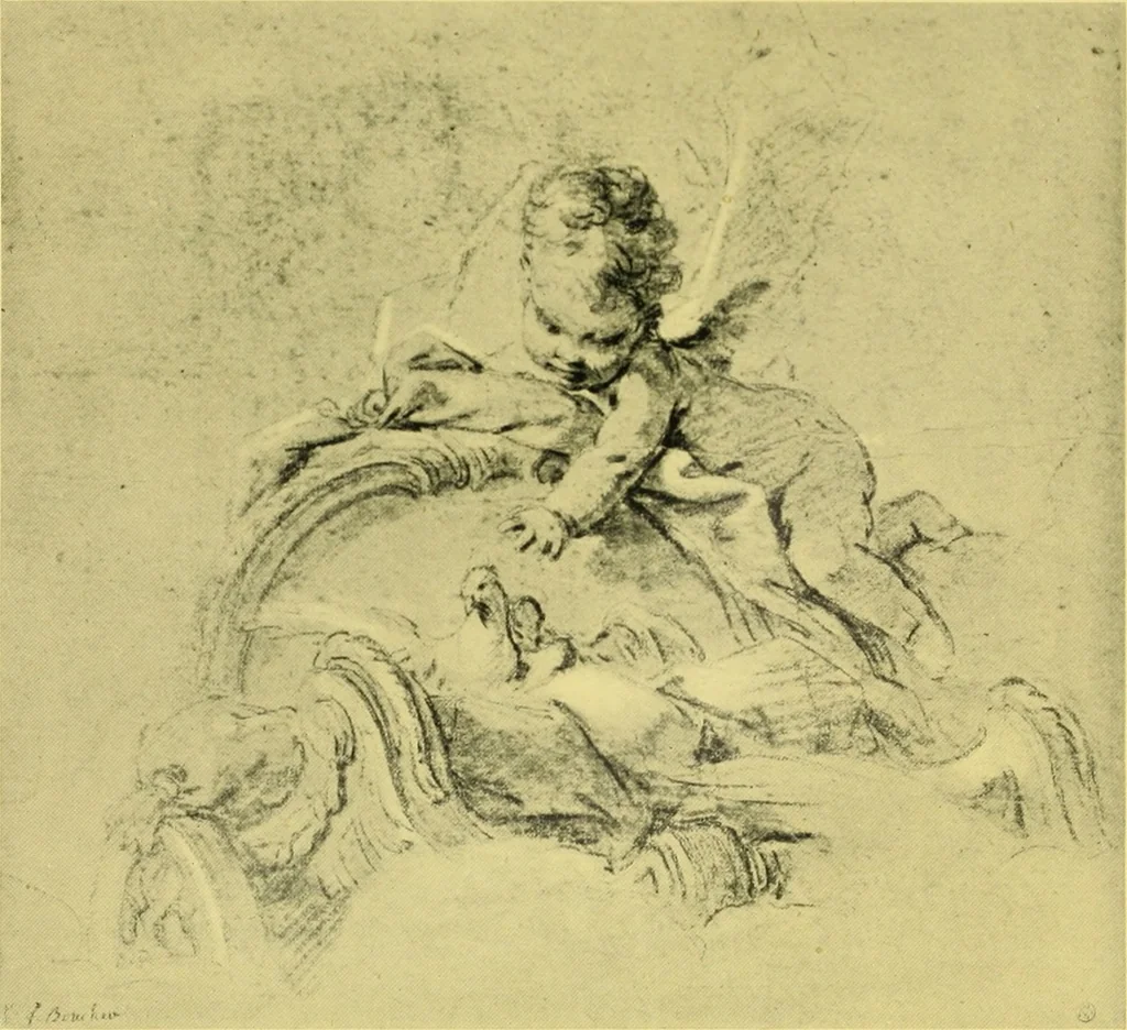An illustration from The art of the great masters, as exemplified by drawings in the collection of Émile Wauters, membre de l'Académie royale de Belgique, 1913, leaf 296