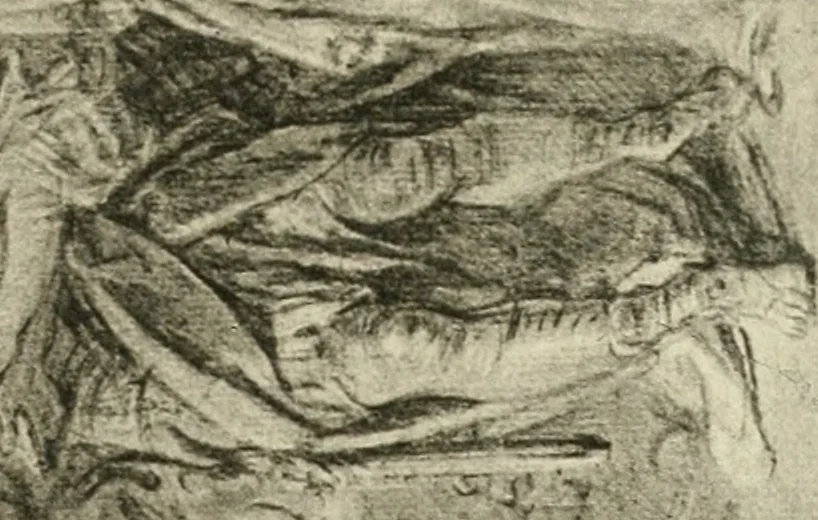 An illustration from The art of the great masters, as exemplified by drawings in the collection of Émile Wauters, membre de l'Académie royale de Belgique, 1913, leaf 302