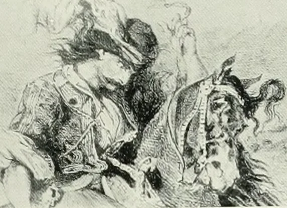 An illustration from The art of the great masters, as exemplified by drawings in the collection of Émile Wauters, membre de l'Académie royale de Belgique, 1913, leaf 316