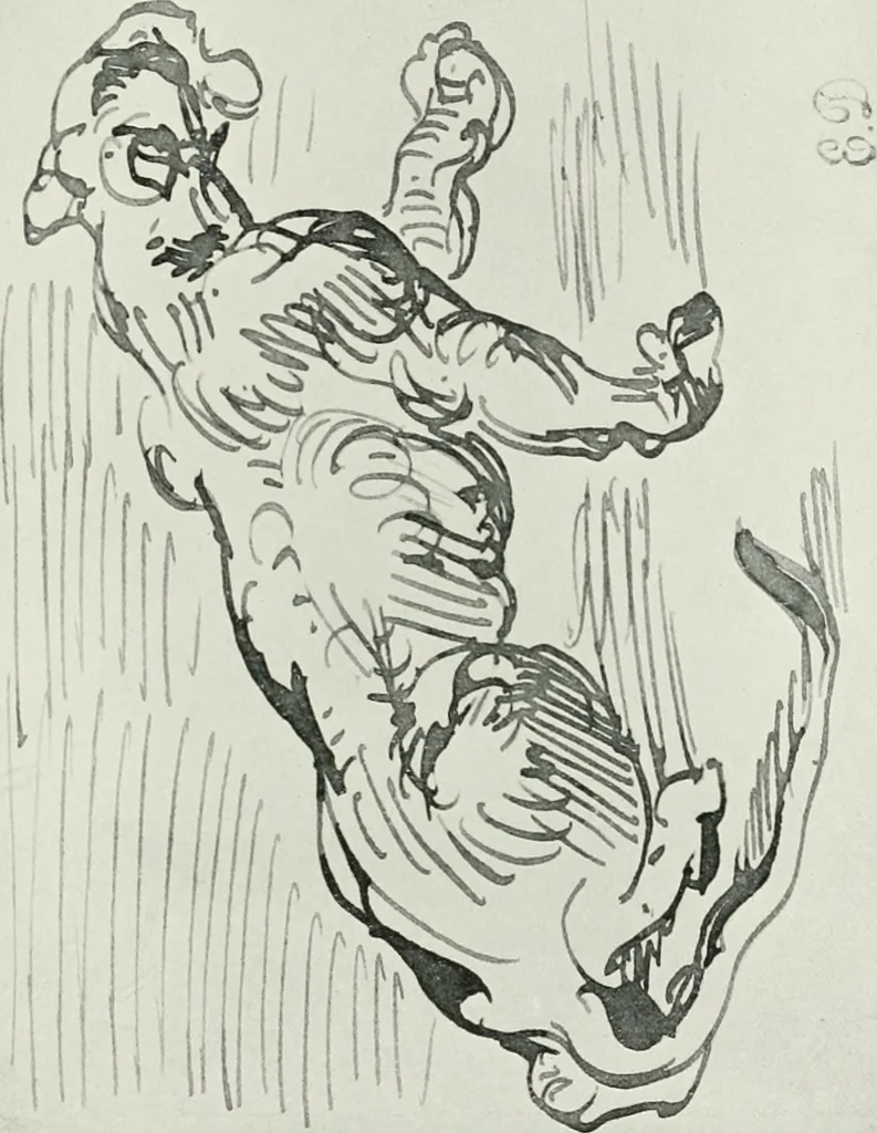 An illustration from The art of the great masters, as exemplified by drawings in the collection of Émile Wauters, membre de l'Académie royale de Belgique, 1913, leaf 320