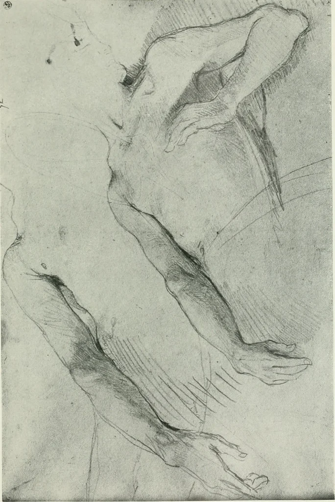 An illustration from The art of the great masters, as exemplified by drawings in the collection of Émile Wauters, membre de l'Académie royale de Belgique, 1913, leaf 326