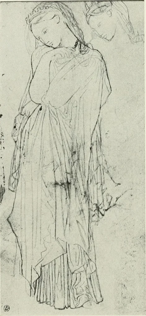 An illustration from The art of the great masters, as exemplified by drawings in the collection of Émile Wauters, membre de l'Académie royale de Belgique, 1913, leaf 327