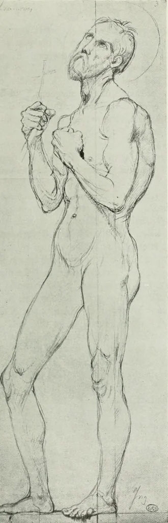 An illustration from The art of the great masters, as exemplified by drawings in the collection of Émile Wauters, membre de l'Académie royale de Belgique, 1913, leaf 330