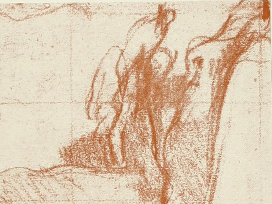An illustration from The art of the great masters, as exemplified by drawings in the collection of Émile Wauters, membre de l'Académie royale de Belgique, 1913, leaf 336