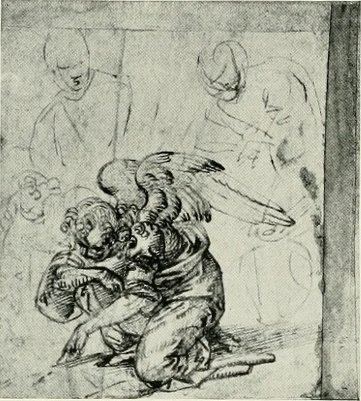 An illustration from The art of the great masters, as exemplified by drawings in the collection of Émile Wauters, membre de l'Académie royale de Belgique, 1913, leaf 41