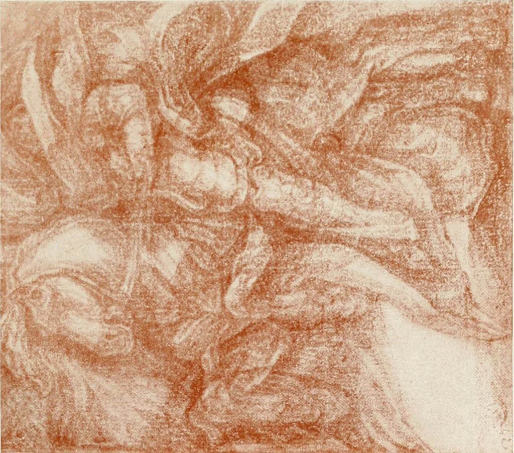 An illustration from The art of the great masters, as exemplified by drawings in the collection of Émile Wauters, membre de l'Académie royale de Belgique, 1913, leaf 50