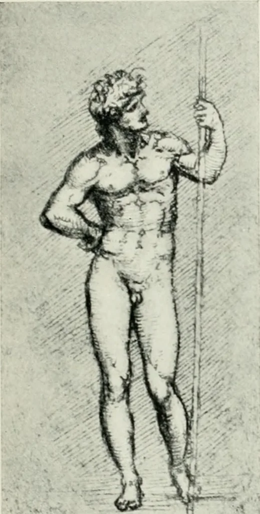 An illustration from The art of the great masters, as exemplified by drawings in the collection of Émile Wauters, membre de l'Académie royale de Belgique, 1913, leaf 56