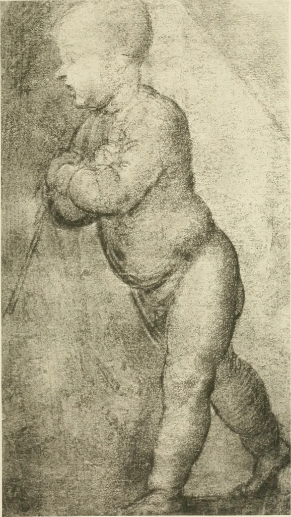 An illustration from The art of the great masters, as exemplified by drawings in the collection of Émile Wauters, membre de l'Académie royale de Belgique, 1913, leaf 58