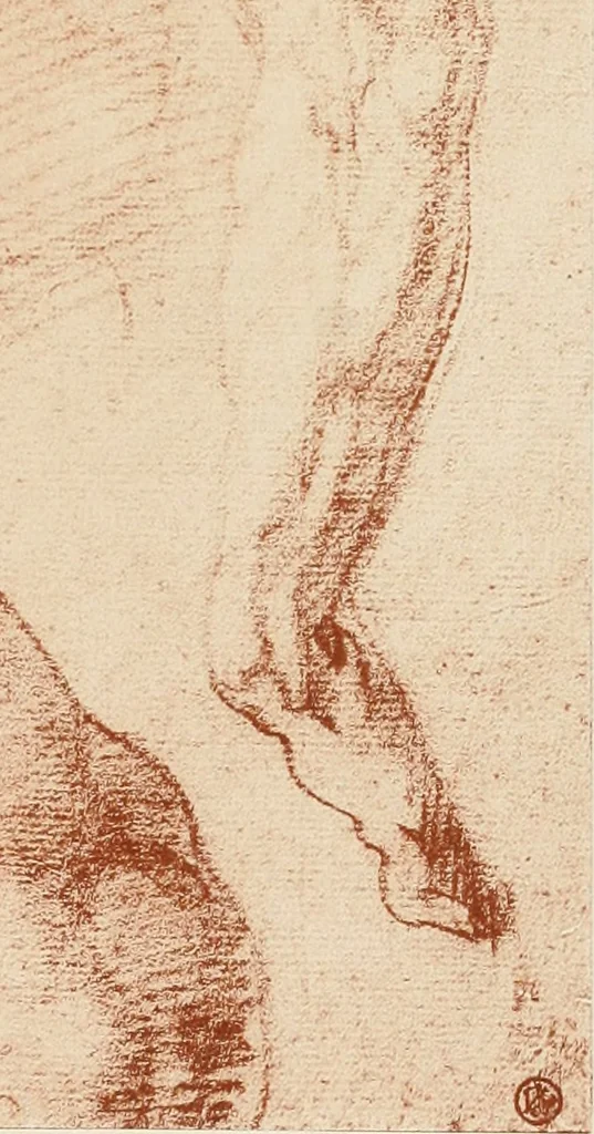 An illustration from The art of the great masters, as exemplified by drawings in the collection of Émile Wauters, membre de l'Académie royale de Belgique, 1913, leaf 68