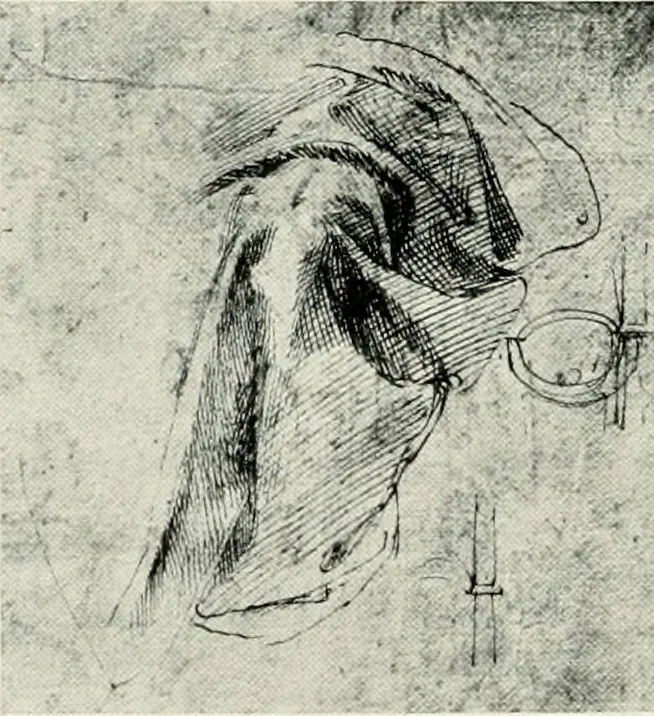 An illustration from The art of the great masters, as exemplified by drawings in the collection of Émile Wauters, membre de l'Académie royale de Belgique, 1913, leaf 77