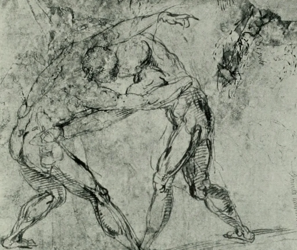 An illustration from The art of the great masters, as exemplified by drawings in the collection of Émile Wauters, membre de l'Académie royale de Belgique, 1913, leaf 78