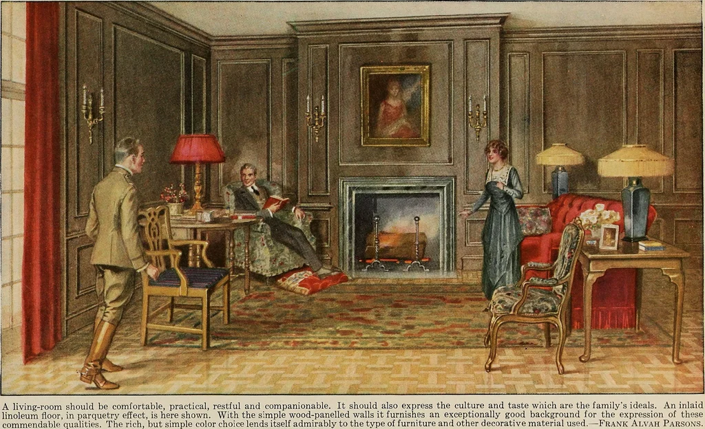 An illustration from The art of home furnishing and decoration, 1918, leaf 48