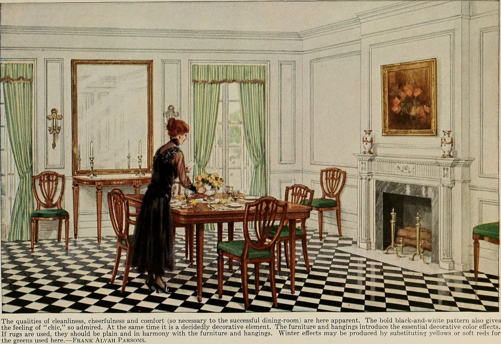 An illustration from The art of home furnishing and decoration, 1918, leaf 50