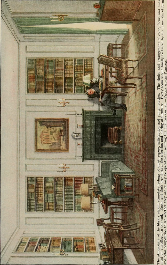 An illustration from The art of home furnishing and decoration, 1918, leaf 52